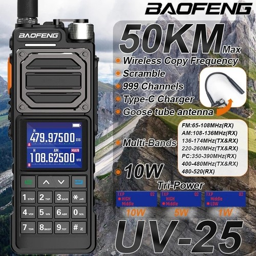 Baofeng 10w walkie - uv-25,