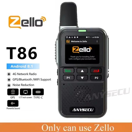 Anysecu zello t86 radio di - t86, 4g
