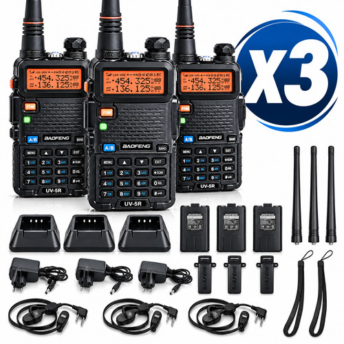 Radio baofeng vhf uhf - 3x, uv-5r